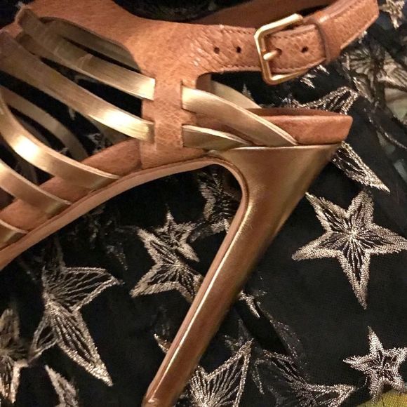 miu miu | Authenticated | Gladiator | Cork Platforms in Gold, Tan & Caramel - Picture 8 of 16